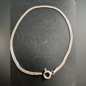 925 Sterling Silver Herringbone Bracelet
